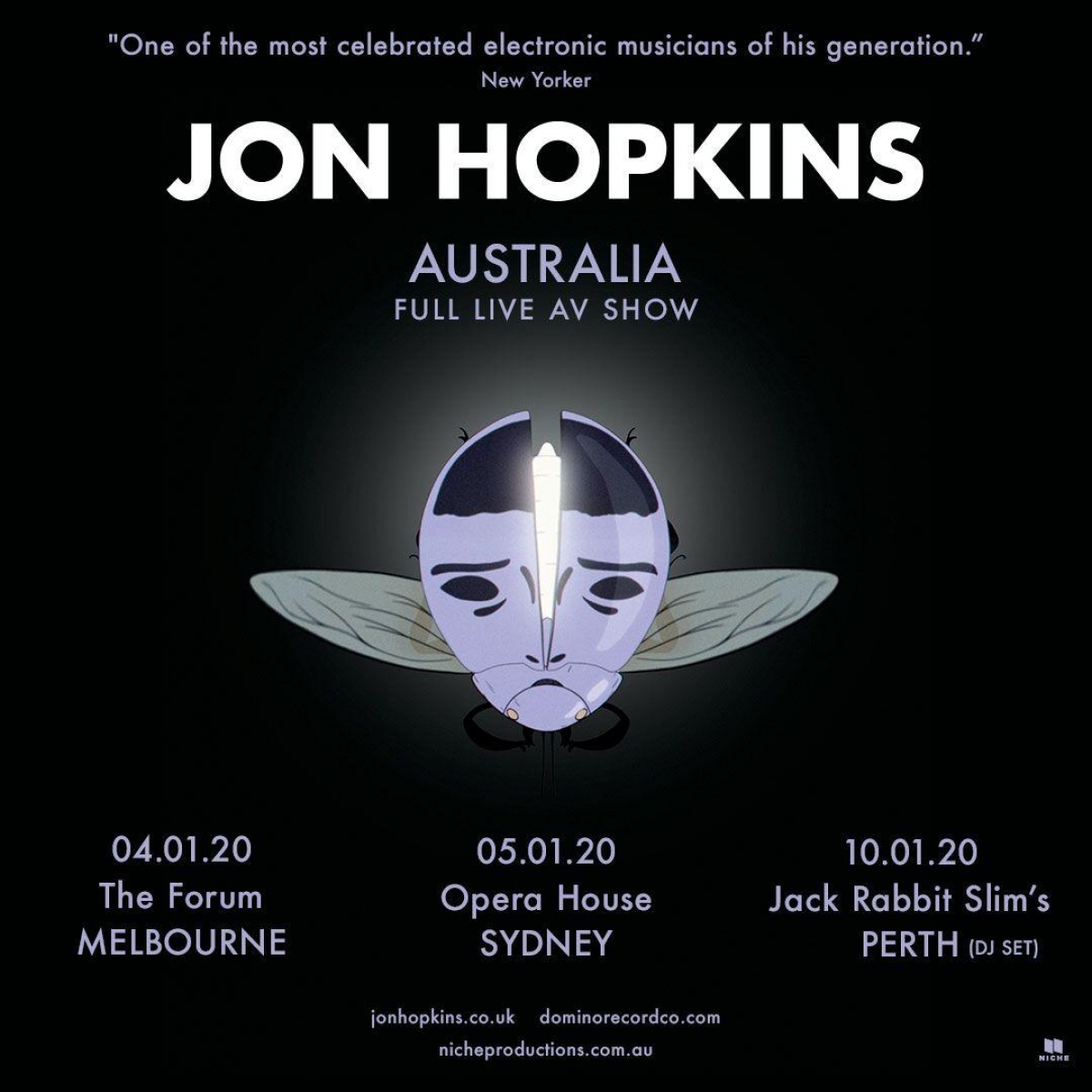 Australian tour dates - January 2020